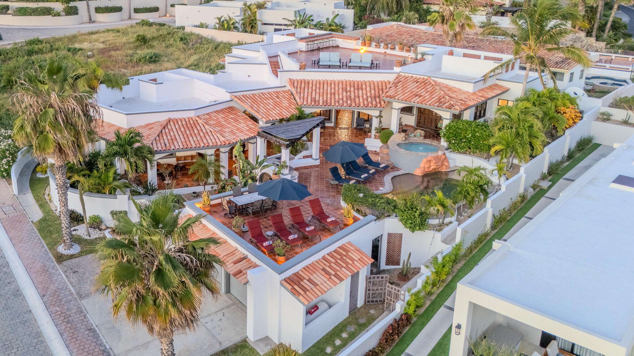 Los Cabos Pedregal Csl CASA SUNSHINE - A rare opportunity to own an exceptional home in the prestigious gated community of Pedregal, Cabo San Lucas. This stunning 5-bedroom, 4-bathroom residence features an office and multiple terraces with breathtaking bay and ocean for sale
