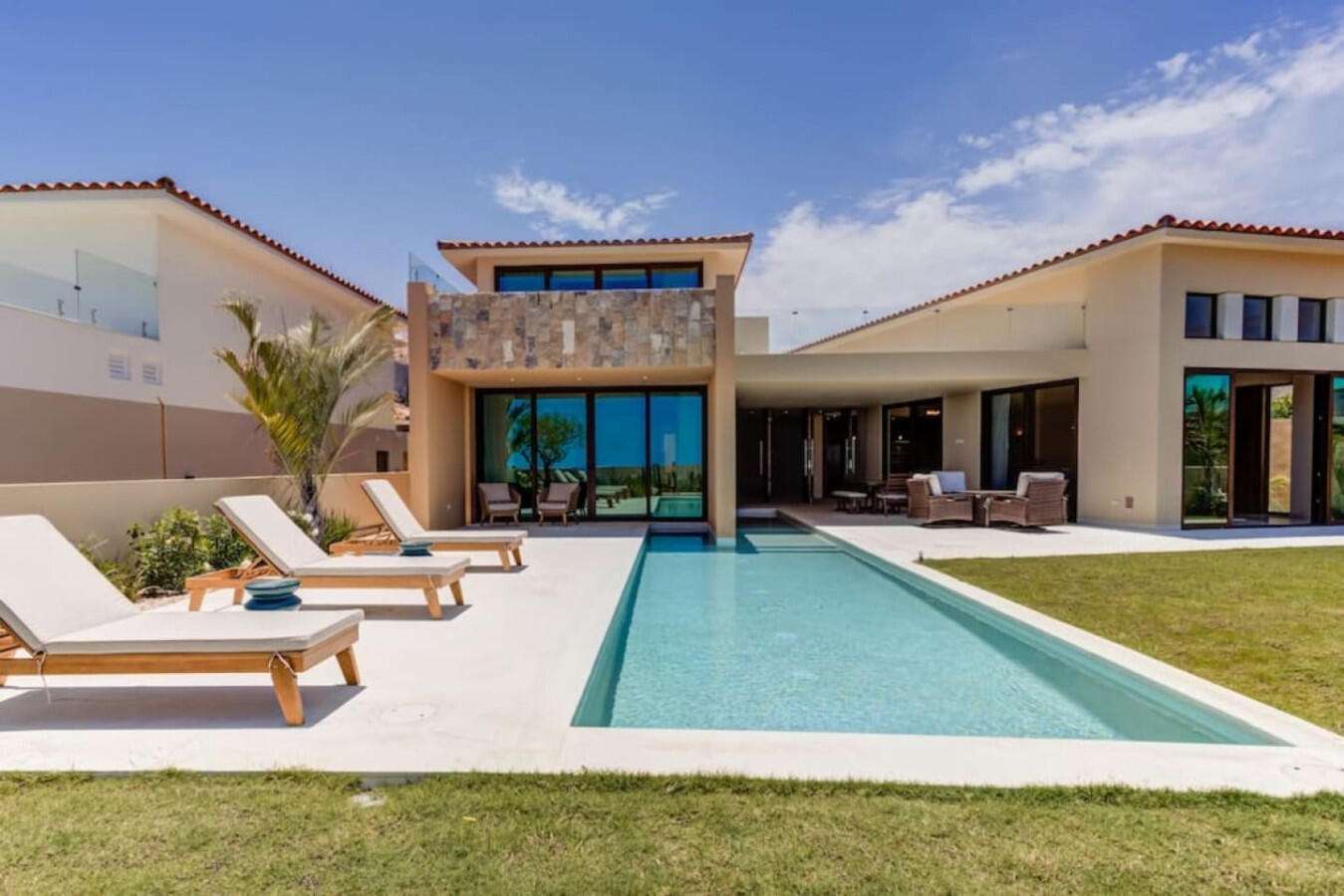 Los Cabos Vista Lagos Stunning fully furnished 3BR villa + service room (considered as the 4th bedroom) in exclusive Club Campestre. Enjoy a heated pool, jacuzzi, and stylish outdoor areas. The primary suite features a private terrace, jacuzzi, spa space, and walk-in closet. Two guest bedrooms with ensuite baths and a versatile service room add comfort. Open-concept kitchen, dining for 8, fire pit, and grill make it ideal for entertaining. Lot size: 9,972 sq ft. Just 15 min from downtown San José del Cabo, near golf, beaches, top restaurants, shopping, hospitals, and schools. Gated community with 24/7 security. Located within the prestigious gates of Club Campestre, Vista Lago 26 is more than a homeit's a refined expression of Los Cabos living. With nearly 10,000 sq ft of land, this villa offers generous space, architectural elegance, and a seamless indoor-outdoor flow designed for both quiet moments and memorable gatherings.This home stands out not only for its layout and finishes but for the ease of living it offers. From the heated pool and private jacuzzi to the fully equipped kitchen and fire pit lounge, every detail was conceived to elevate comfort and connection. Whether hosting family, friends, or guests, the design allows everyone to enjoy privacy and togetherness in equal measure.Beyond the walls of the home, Club Campestre itself becomes an extension of your lifestyle. The community is known for its discreet luxury, sense of calm, and exceptional amenities: an 18-hole Jack Nicklaus Signature golf course, private beach club (optional membership), and a strong sense of neighborhood securitythanks to 24/7 controlled access.But what truly sets this location apart is proximity. In just a few minutes, you can access:The golden sands of Palmilla, Costa Azul and Cabo Surf (ideal for swimming or surfing)Upper Scale supermarkets (La Comer, Chedraui Selecto)Leading hospitals and bilingual private schoolsDowntown San José del Cabo, full of culture, art, and historic charmIf you're an investor, the home's potential as a luxury short-term rental is immediate. The combination of size, amenities, location, and style make it highly attractive to discerning travelers looking for private, secure accommodations with resort-level experiences. If you're a full-time resident or digital nomad, you'll appreciate the stable infrastructure, fiber optic internet, nearby medical support, and ease of access to both San José and Cabo San Lucas via the Transpeninsular Highway (just 100 meters away).The home has also been carefully maintained, is sold fully furnished, and includes modern appliances and home systemsmaking your transition seamless from day one.In summary: Vista Lago 26 is turnkey luxury with long-term value. Whether you're looking to invest, relocate, or upgrade your lifestyle, this home delivers Cabo's promise of sun, space, and soulbeautifully. for sale