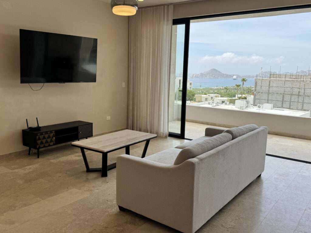 Los Cabos Vistas Del Tezal Modern 2-bedroom, 2-bathroom condo located in the gated community of Vistas del Tezal, one of the most sought-after areas in Cabo San Lucas. This turnkey unit offers comfortable living spaces, quality finishes, quartz countertops and a private terrace with incredible – Vistas del Tezal 406, Cabo Corridor, Cabo Corridor, BS