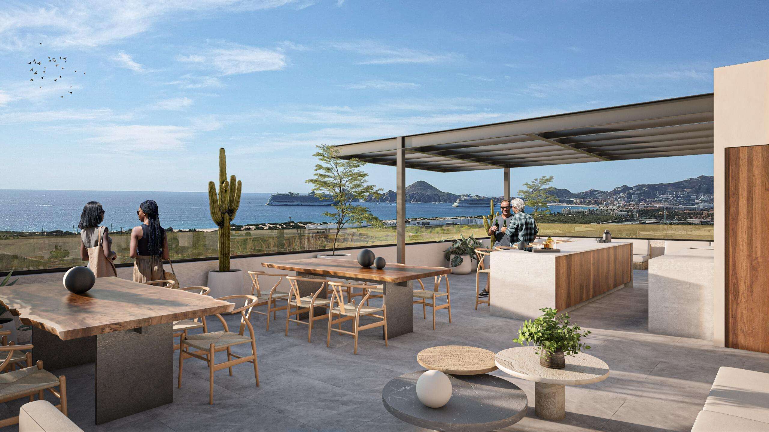 Los Cabos Luna Del Tezal Excelente oportunidad en Luna del Tezal!Departamento de 2 recámaras y 2 baños, ubicado en el segundo piso. Cuenta con cocina integral equipada con cubierta de cuarzo, área de lavado, clósets, minisplits y persianas, listo para habitarse o destinarse a inversión. Sus amplios ventanales brindan excelente iluminación natural y una agradable vista hacia las áreas comunes del desarrollo. Ubicado en una de las zonas con mayor crecimiento y plusvalía de Cabo San Lucas, es una excelente oportunidad para adquirir un patrimonio o generar ingresos por renta. Precio de venta: for sale